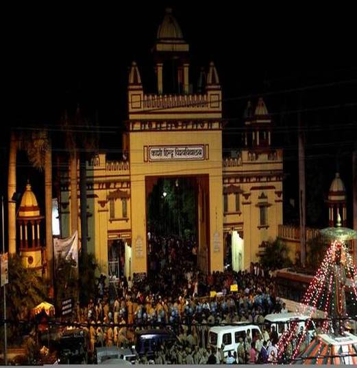 Anti Reservation Protest. BHU.