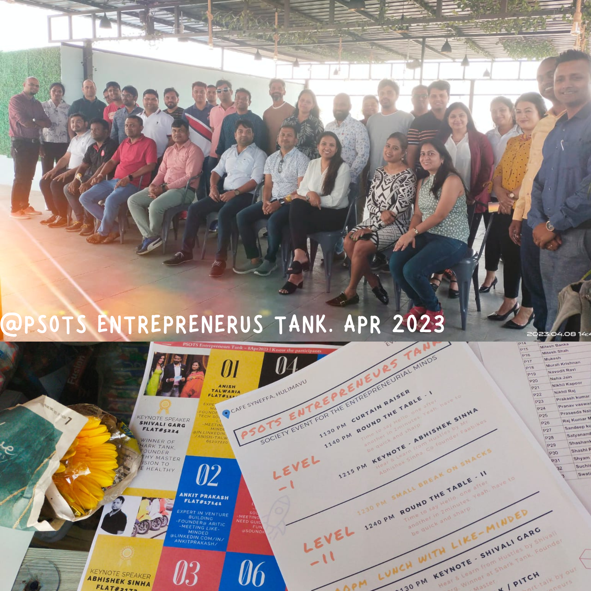 Event Organize @ startup
